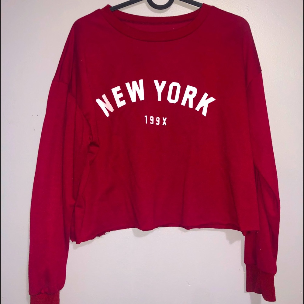New York 199X Cropped Pullover
